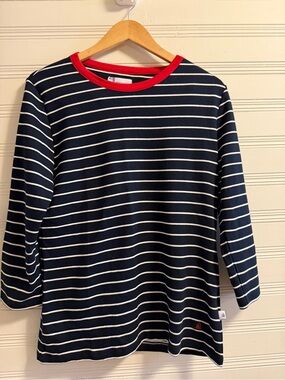 Armor-Lux x Ponant France Breton Stripe Top NWT Navy White Sailor Shirt Large